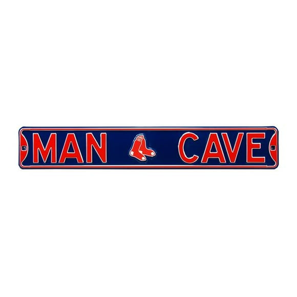 Authentic Street Signs 30200 Panneau de Rue Caverne Rouge Sox Man Boston