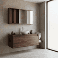 thumbnail image 1 of Mueble Gabinete para Baño con Lavamanos, Llave y Botiquín con Espejo, Set Completo de Baño Moderno y Funcional., 1 of 6