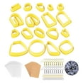 thumbnail image 2 of Juego de 2 Cortadores de Arcilla Polimérica de Plástico para Pendientes, Accesorios de Bricolaje, Anillos de Salto Macarena Cortadores de arcilla polimérica, 2 of 8