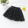 thumbnail image 3 of AJTQTH Girls Skirt Summer Cute Cartoon Sequins Short Skirt Mesh Layered Fluffy Skirt Summer Elastic Waist Princess Skirt for Holiday Party Outfits Black 4 Years, 3 of 6