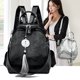 thumbnail image 4 of Bolso bandolera informal de piel suave de gran capacidad para mujer, bolso de mano de diseñador de lujo con patrón de tejido de alta calidad, 4 of 4