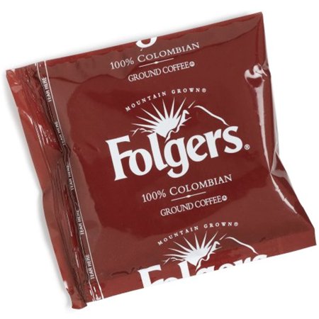 Folgers 100% Columbian Medium Roast Ground Coffee, 42- 1.75 Ounce Fraction Packets, Frac Packs