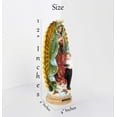 thumbnail image 3 of Our Lady of Guadalupe (Virgen de Guadalupe) with Child Statue - Available in 8, 12, and 16 Inches (Sx8"inches), 3 of 6