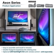 Aeon CineWhite® UHD-B, 115 Diag, 16:9, 56.4 x 100 EDGE FREE Fixed Frame Matte White Front Projector Screen