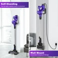 thumbnail image 4 of Cordless Vacuum Cleaner,10-in-1 Lightweight Handheld,23Kpa 250W Brushless Motor Stick Vacuum,Up to 45 Mins Runtime 2500mAh Rechargeable Battery for Carpet Hard Floor Pet Hair - Purple, 4 of 9