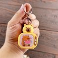 thumbnail image 4 of Creative TV Model Capybara Keychain With LED Light Schoolbag Pendant Television Key Holder Car Key Ring Desktop Ornament Friend Gift, 4 of 4