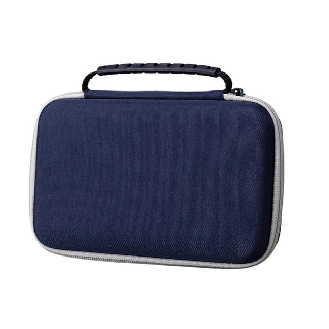 Estuche organizador de accesorios electrónicos de EVA con bolsillo interior de malla, funda protectora para consola de juegos, auriculares y teléfono.