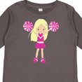 thumbnail image 4 of Inktastic Cheerleaders, Girl With Blonde Hair, Pink Uniform Girls Long Sleeve Toddler T-Shirt, 4 of 5