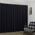 thumbnail image 4 of Warm Home Designs Extra Large 2 Black Room Divider Curtains 108" W x 99" L Each with 2 Matching Tie-Backs.  N Black Wall 99, 4 of 5