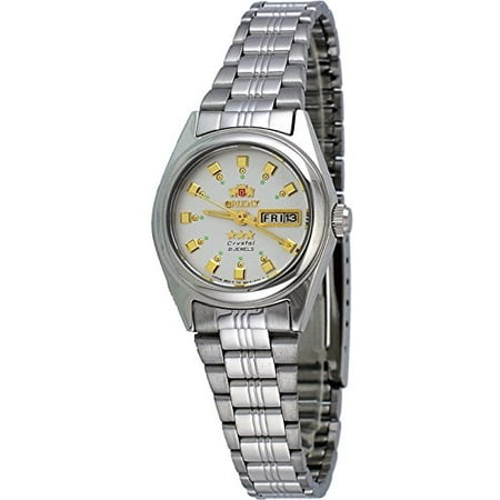 Orient BNQ1X003W Women's 3 Star Stainless Steel Silver Dial Automatic Watch