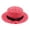 J, variant on Kids Girls Boys Packable Boater Straw Hat Wide Brim Beach Sun Bow Bucket Hat Panama Fedora Summer Sun Visor Hat