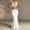 White, variant on Wedding Dress Elegant Long Skirt Suit Set Women's Fashion Lace Hollow Out Dress With Straps For Daily Vacation Casual Wear