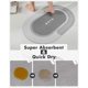 thumbnail image 2 of Bathroom Rug-Bathroom Mat-Bath Mat for Bathroom Non Slip Absorbent Quick Dry Thin Bath Rug-Shower Rug Stain Resistant Easy Care-17"x27" Gray, 2 of 4
