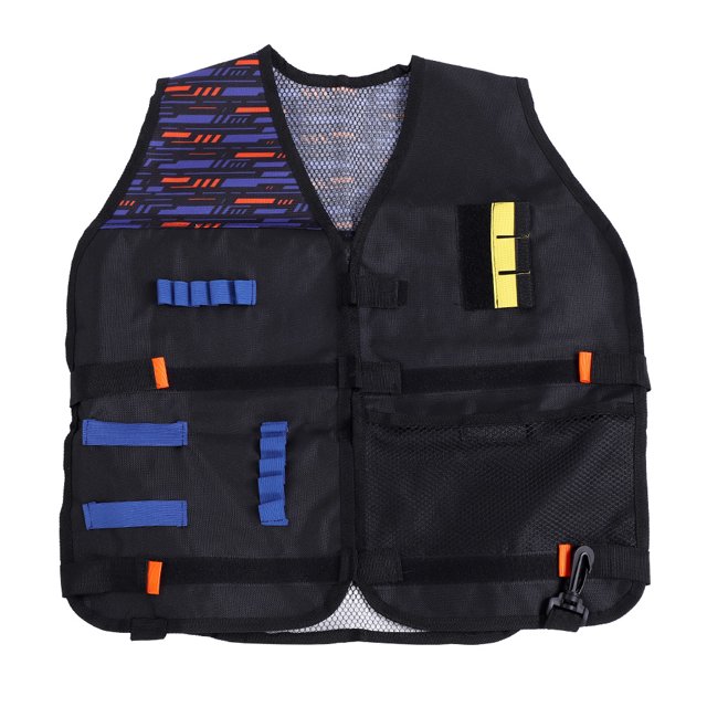 Chaleco táctico para niños, chaqueta con Clip para pistola de juguete, soporte para munición de bala (solo chaleco)