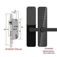 thumbnail image 4 of Serrure Intelligente à Contrôle par Application, Verrous Numériques avec Poignée, Clavier, Serrure Électronique de Porte pour Maison, Hôtel, Location, Connexion Bluetooth, Maison Intelligente Intégrée, 4 of 5