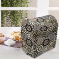 thumbnail image 3 of Floral Stand Mixer Cover, Victorian Damask Baroque Hexagon Rococo Interlocking Abstract Design, Kitchen Appliance Organizer Bag Cover with Pockets, 5 Quarts, Pale Coffee Warm Taupe, by Ambesonne, 3 of 4