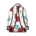 thumbnail image 2 of Pioneer Flower Floral Print Pattern Backpack for School, Cute School Bag with Adjustable Shoulder Straps and Padded Back, 15.3"x11"x7.1", 2 of 3