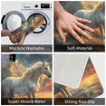 thumbnail image 2 of Starry Sky White Horse Front Door Mat, Indoor Mats for Bedroom Bathroom Kitchen, Floor Mat Non-Slip, Soft Carpet Floor Cover Machine Washable Entryway Mat - 20x31.5in, 2 of 5