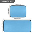 thumbnail image 3 of Ryvnso Solid Blue Color Kitchen Rugs Set Non Slip Runner Mats for Dining Room, 3 of 7