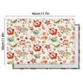 thumbnail image 6 of Pioneer Flower Floral Print Pattern Summer Placemats Table Placemats Set Of 4-Linen Kitchen Washable Placemats Table Mats 12x18 Inch Non-Slip Heat Resistant, 6 of 6
