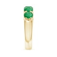 thumbnail image 3 of ANGARA Natural Shared Prong Set Half Eternity 2.25 ct Emerald Wedding Band in 14K Yellow Gold for Women (Size-5mm) | May Birthstone, Anniversary, Jewelry Gift for Women | Natural Emerald Ring, 3 of 10