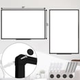 thumbnail image 2 of JILhome 35" x 23" White Board, 3'x2' Magentic Dry Erase Board, Whiteboard with Long Pen Tray for Home, School, Office, Kitchen, Black Aluminium Frame, 2 of 7