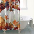 thumbnail image 4 of Rustic Autumn Farm Pumpkins Harvest Shower Curtain,Washable Bathtub Curtains with Hooks Vintage Polyester Fabric Curtains for Bathroom Bathtub Autumn Holiday, 4 of 5