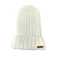 thumbnail image 3 of Empire Cove Cable Knit Long Beanie Braided Slouch Cuffed Womens Winter Warm - Ivory, 3 of 3