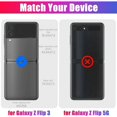 thumbnail image 7 of Dteck Screen Film Protector with Case Cover for Samsung Galaxy Z Flip 3, 2 Count, 7 of 7