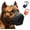 Black, variant on Waterproof Dog Muzzle, Sturdy Basket Muzzles for Medium Large Dogs Pitbull Rottweiler to Prevent Biting Scavenging in Grooming Training, Lightweight and Washable (Black, M Snout Cir: 9.85"-12")