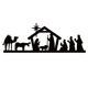 thumbnail image 1 of Adorno Navideño Metálico Negro Para Colgar En La Pared Decoración Divertida Para El Hogar Decoración Navideña, 1 of 8