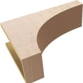 thumbnail image 6 of 7"W x 21"D x 14"H Classic Stockport Rough Cedar Woodgrain TimberThane Corbel, Primed Tan, 6 of 6