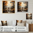 thumbnail image 4 of Designart "Righteous Journey I" Buddhism Floater Framed Wall Art Living Room, 4 of 5