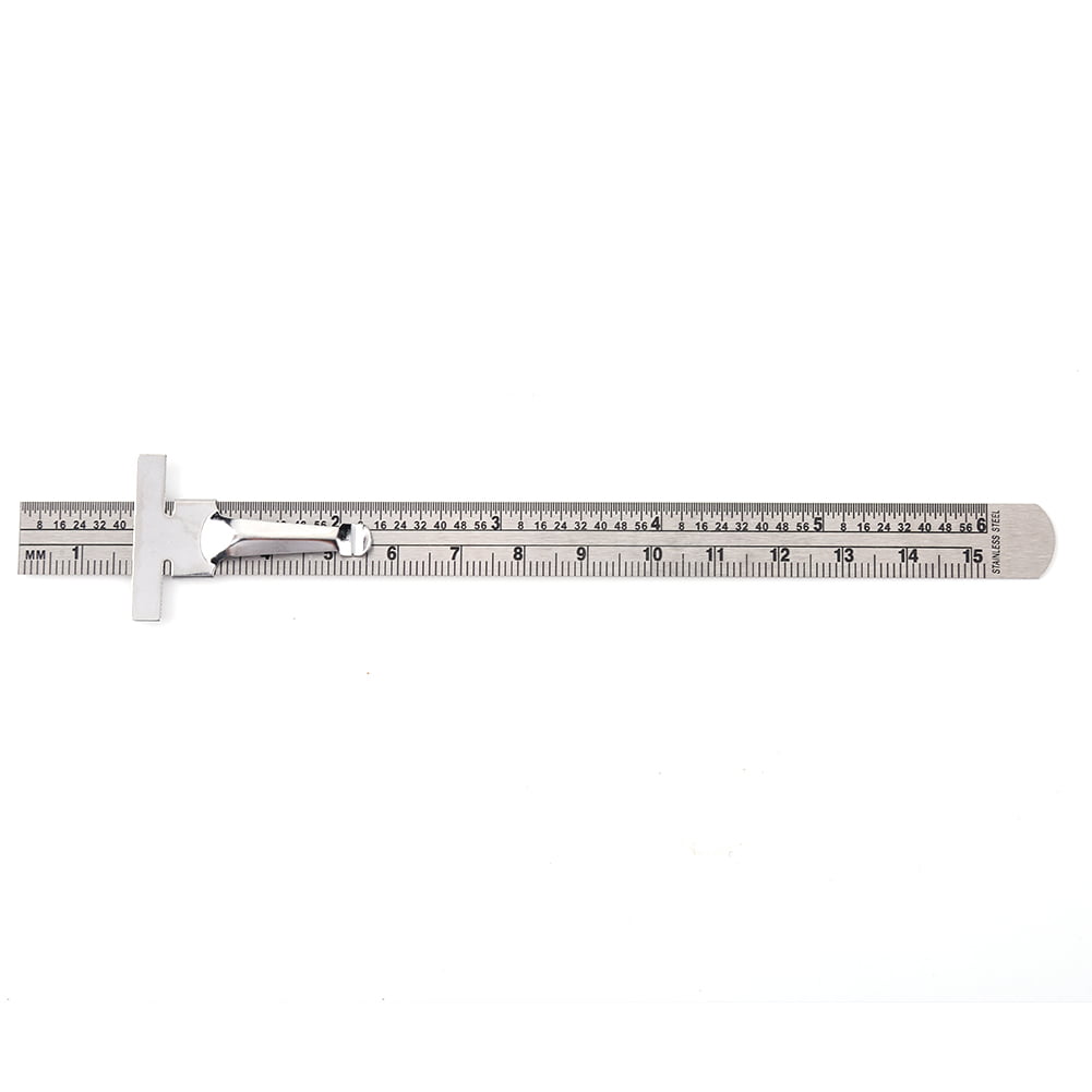 150mm Sliding Vernier Caliper Plastic Measure Ruler Gauge Dual Scale SH 