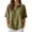 Green, variant on Women's Casual Waffle Knit Polo Top, Half Zip Collar Short Sleeve Summer Polyester Tee with Solid Color Design for Vacation & Daily Outfits, 1PC, S-XXXL