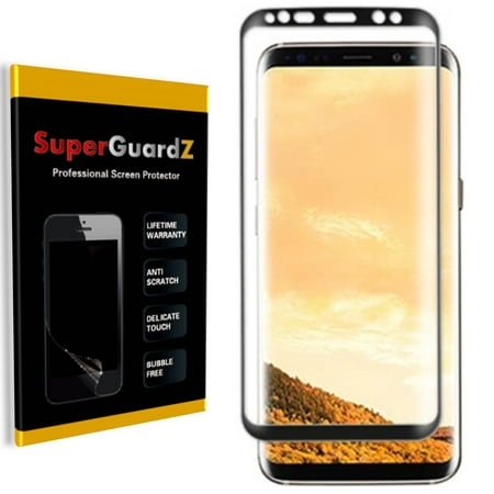 [2-Pack] For Samsung Galaxy Note 9 - SuperGuardZ [3D Curved FULL COVER] Screen Protector, HD Clear, Anti-Scratch, Anti-Bubble [Black]
