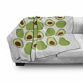 thumbnail image 3 of Avocado Soft Flannel Fleece Throw Blanket, Fruit Summer Healthy and Organic Food Themed Colorful Design, Cozy Plush for Indoor and Outdoor Use, 50" x 70", Green Brown Pale Yellow, by Ambesonne, 3 of 6