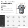 thumbnail image 5 of Balery Cute Dog Faces Camisa Casual de Manga Corta con Botones para Hombre, Texturizada, Estilo Cubano, para Playa, Verano-Large, 5 of 5