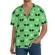 thumbnail image 1 of Fotbe alien cartoons Camisa Estampada de Manga Corta para Hombre, Casual de Verano, Estilo Playero, Sin Arrugas-Medium, 1 of 5