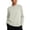 Khaki, variant on Long Sleeve Shirts for Women Mandarin Collar Half Button Drape Top with Curved Hem and Relaxed Loose Fit for Office or Daily Wear
