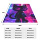 thumbnail image 3 of Fotbe Neon Toy Cat Reflections Manta de Franela Acolchonada con Estampado, Súper Suave y Esponjosa, Extra Grande para Sofá, Cama, Uso Todo el Año-80"x60", 3 of 7