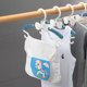 thumbnail image 2 of Paquete de 10 perchas retráctiles para ropa de niños, perchas para secar ropa para bebés y bebés, perchas colgantes multifuncionales para el hogar, perchero para niños, azul JAMW Sencillez, 2 of 5