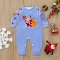 thumbnail image 2 of KHONTS Christmas Matching Family Pajamas Long Sleeve Top and Pants Festive Xmas Outfit Cozy Sleepwear with Pets Baby 6M, 2 of 4