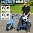 thumbnail image 5 of QEASET MB001 Gas Powered Mini Dirt Bike 99CC for Teens and Adults, 22MPH Off Road Motorcycle, Weight Support Up to 200 LBS - Blue, 5 of 9