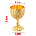 thumbnail image 4 of Bgsha Gobelet Rétro Gobelet en Métal Embossé Gobelet à Vin Mini Gobelet Doré Ornements Rétro pour Décoration de Bar Collection Maison Cadeaux, 4 of 9