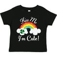 thumbnail image 3 of Inktastic St Patricks Kiss Me Im Cute Girls Toddler T-Shirt, 3 of 5