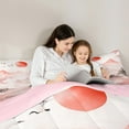 thumbnail image 5 of Manfei Japanese Mount Fuji Queen Comforter Set, Pink Blossoms Flower Bedding Sets, Teens Kids Girls Boys Reversible Bedding Comforter Set, Luxury Bedroom Decor, 3 Pieces, 5 of 9