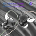 thumbnail image 2 of KZ Auriculares con cable Auriculares internos Auriculares portátiles Fitness Auriculares para computadora portátil Auriculares con enchufe en forma de L de 3,5 mm Clear Black, Regular Scienceny EL005353-03B, 2 of 2