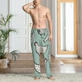 thumbnail image 5 of Vsdgher Hand Drawn Chickens Print Mens Pajama Pants Sleep & Lounge Pants, PJ Bottoms With elastic waistb and Pockets, 5 of 5