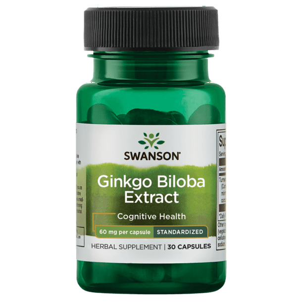 Handschrift aan de andere kant, dam Swanson Ginkgo Biloba Extract 60 mg 30 Capsules - Walmart.com